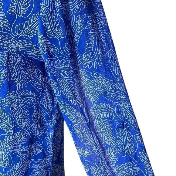 Diane von furstenberg lorelei 100% silk long sleeve button up abstract sheer 2 - Picture 3 of 7